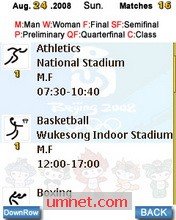 game pic for 2008 Beijing Olympics schedule Software- S60 2nd  S60 3rd
